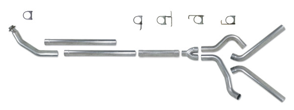 Diamond Eye KIT 4in TB MFLR RPLCMENT PIPE DUAL SS: 94-02 DODGE CUMMINS 5.9L - K4214S-RP