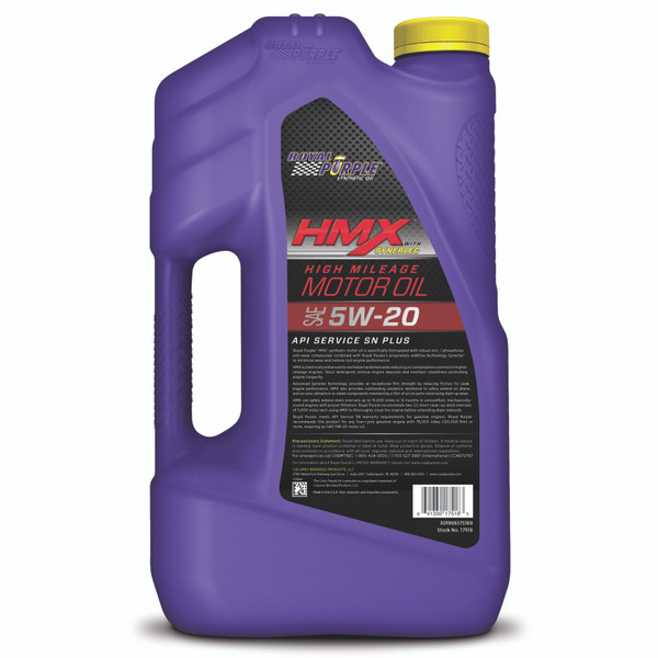 Royal Purple HMX Premium Synthetic High Mileage 5W-20 Motor Oil - 5 Quart - 37518