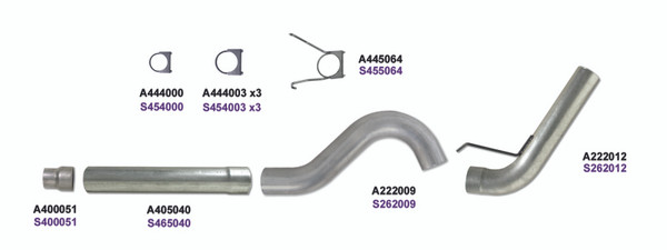 Diamond Eye 5in DPF-BACK AL 2013 DODGE 6.7L CUMMINS - K5256A