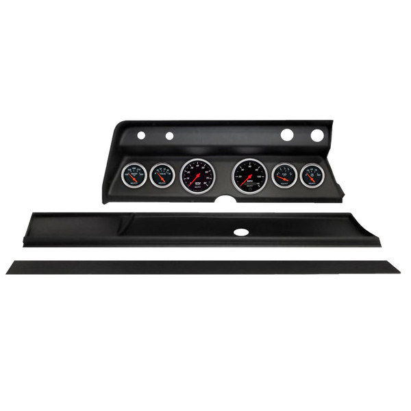 Autometer Designer Black Direct Fit Dash Kit 1966 Chevy Chevelle (2 x 3-3/8in. / 4 x 2-1/16in.) - 2931-06