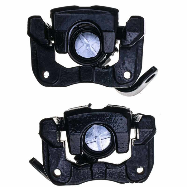 Power Stop 06-11 Acura CSX Rear Black Caliper - Pair w/Bracket - S3298BLK
