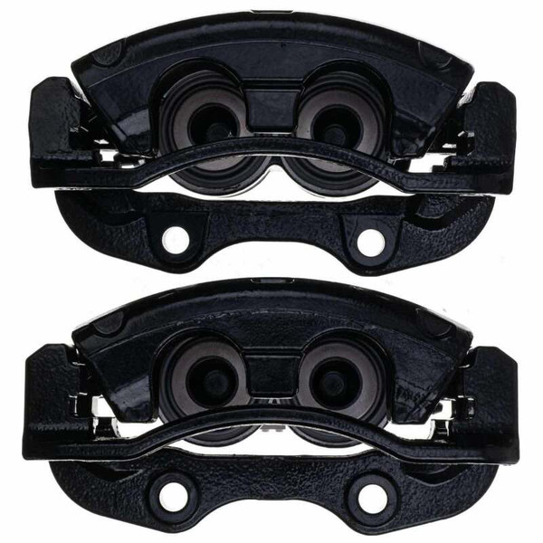 Power Stop 02-06 Cadillac Escalade Rear Black Caliper - Pair w/Bracket - S4764BLK