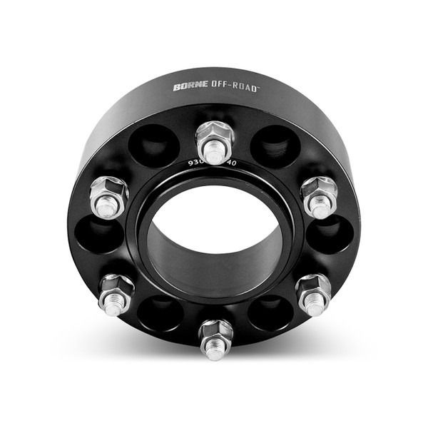 Borne Off-Road Wheel Spacers - 6x139.7 - 93.1 - 35mm - M12 - Black - BNWS-001-350BK