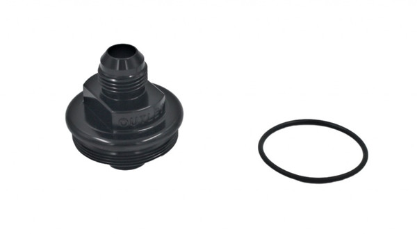 Fuelab Replacement Filter Cap -10AN Outlet - Black - 108020101-7