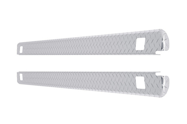 Deezee 07-13 Chevrolet Silverado Bed Cap Wrap W/Stake Pockets Brite-Tread Aluminum 6 1/2Ft Bed - DZ11986