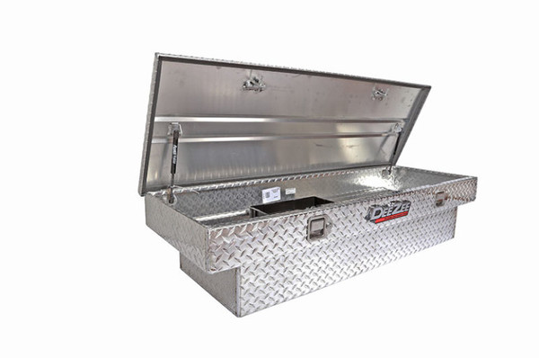 Deezee Universal Tool Box - Red Crossover - Single Lid BT Alum Mid Size - DZ8163