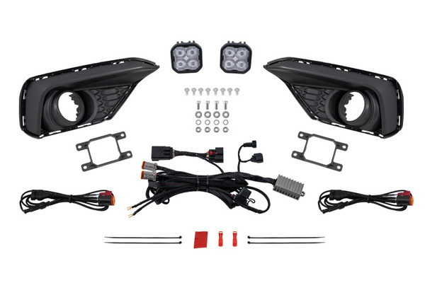 Diode Dynamics 2025 Ford Mustang EcoBoost SS3 Add-On Fog Lamp Kit  White Sport - DD7961