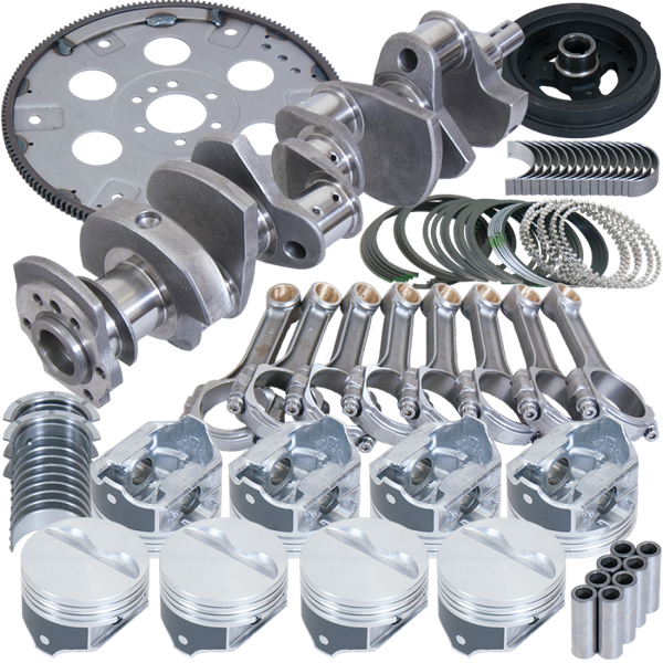 Eagle Chevy 350 Street and Strip Rotating Assembly 4.030In Bore / 3.750In Stroke / -12CC Dome - B15404E030