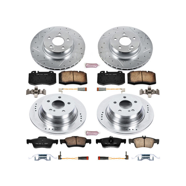 Power Stop 2006 Mercedes-Benz E350 Front and Rear Z23 Evolution Brake Kit - K4512