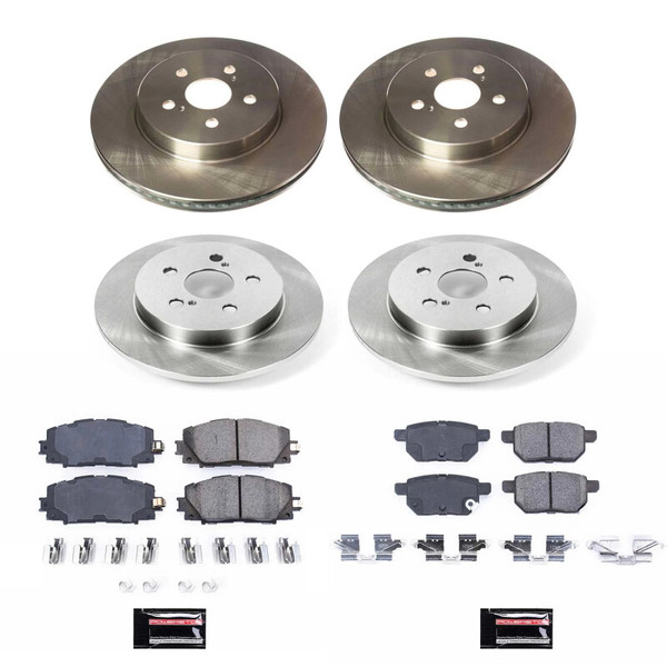Power Stop 20-22 Toyota Prius Prime Front and Rear Autospecialty Brake Kit - KOE8634