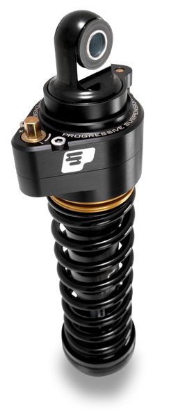 Progressive Harley Ultra Low-QPS 944 Series Shocks, 12.5in, 11in Ride Height Heavuy Duty - Black / G - 944-4019UL-QPS