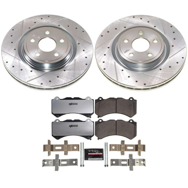 Power Stop 21-24 Dodge Durango / 2021 Jeep Grand Cherokee Front Z26 Street Warrior Brake Kit - K8838-26