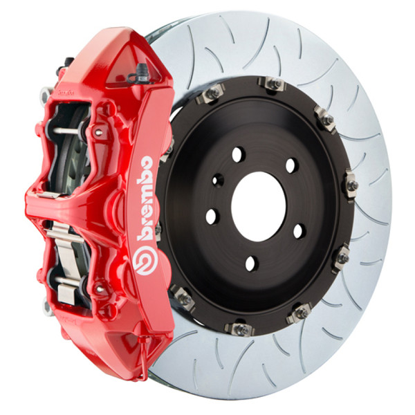 Brembo 24+ BMW M30i/530i XDrive Front GT BBK 6 Piston Cast 380x34 2pc Rotor Slotted Type-3 - Red - 1N3.9092A2