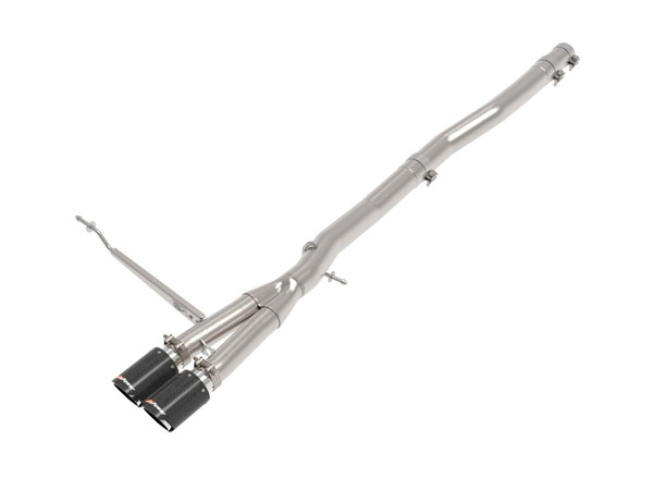 aFe 14-24 Mini Cooper S MACH Force-Xp 3in to 2-1/2in 304SS Cat-Back Exhaust w/ Carbon Fiber Tip - 49-36354-C