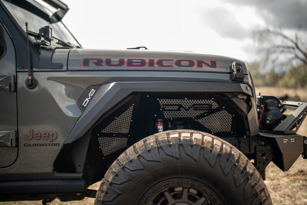 DV8 Offroad 20-25 Jeep Gladiator JT Armor Fender Flares - FDGL-09