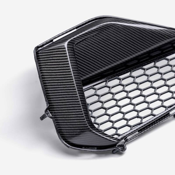 Anderson Composites 2024 Ford Mustang GT Carbon Fiber Front Bumper Inserts - AC-FBI24FDMUGT