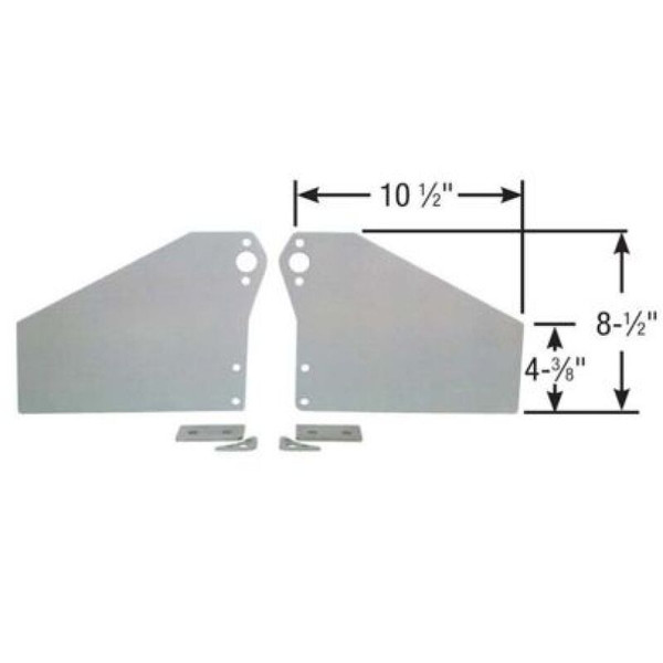 Moroso SBC & 90 Degree V6 Engines 2-Piece Front Motor Plate - C4006