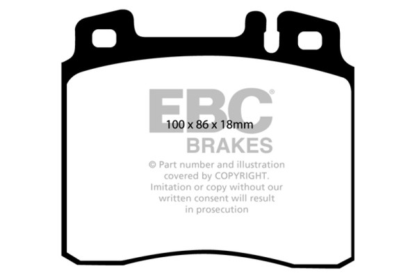 EBC 98-99 Mercedes-Benz CL500 5.0 Greenstuff Front Brake Pads - DP2963