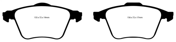 EBC 08-10 Volvo S60 2.5 Turbo T5 Redstuff Front Brake Pads - DP31679C