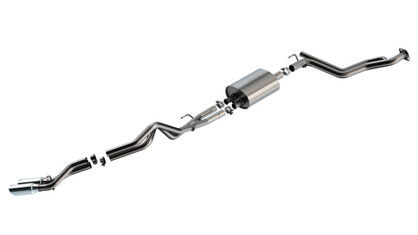 Borla 2024+ Toyota Tacoma (Coil Springs Only) S Type Catback System - Chrome Tip - 141006