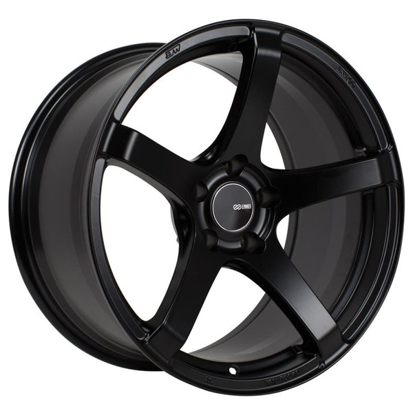 Enkei Kojin 17x8 35mm Offset 5x120 Bolt Pattern 72.6mm Bore Dia Matte Black Wheel - 476-780-1235BK