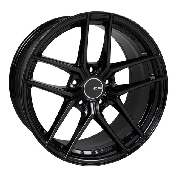 Enkei TY5 19x8.5 5x120 38mm Offset 72.6mm Bore Black Wheel - 498-985-1238BK