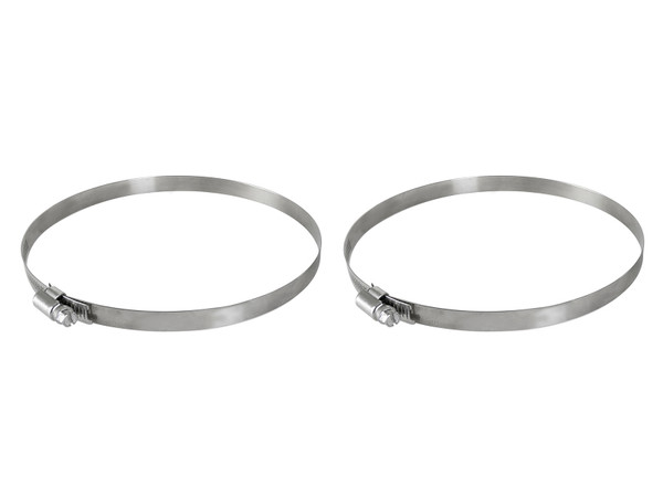 aFe Magnum FORCE Worm Gear Hose Clamps - 4-1/8in to 7in ID (Pair) - 59-01021-MA