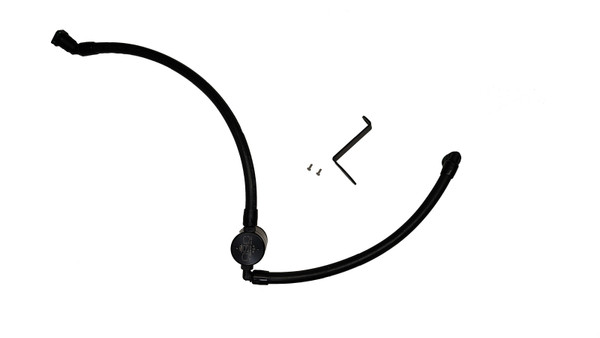 J&L 23-25 Ford Ecoboost 2.0 Oil Separator PCV Side - Black Anodized - 3056D-B