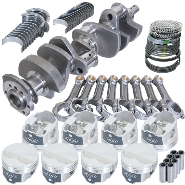 Eagle Chevy 350 IMCA 3.480in Crank 5.700in I-Beam Rods -3.7cc 4.000in Pistons Rotating Assembly - 13302C000