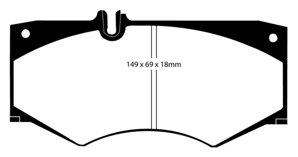 EBC 02-08 Mercedes-Benz G500 5.0 Yellowstuff Front Brake Pads - DP4413R