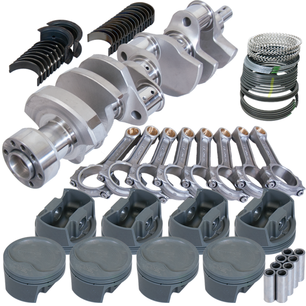 Eagle Chevy LT1 350 1Pc 3.750in Crank 5.700in I-Beam Rods -16cc 4.040in Pistons Rotating Assembly - 62107040