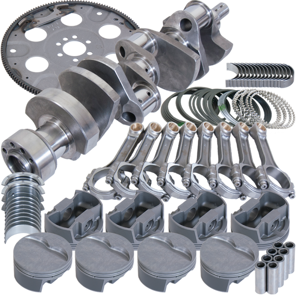 Eagle Chevy LT1350 1Pc 3.750in Crank 6.000in I-Beam 4.060in Pistons 153 Tooth FP Balanced Assembly - B13557L06053