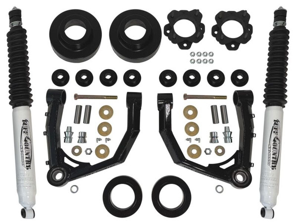 Tuff Country 2022+ Toyota Tundra / 2023+ Sequoia 3in Lift w/ Boxed Uni-Ball Control Arms & Shocks - 53221KN
