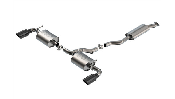 Borla 19-25 Toyota RAV4 (excl. Hybrid) 2.25 S-Type Cat Back Exhaust - Black Chrome - 141009BC