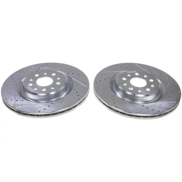 Power Stop 22-24 Jeep Grand Cherokee Front Drilled & Slotted Rotor - Pair - AR83116XPR