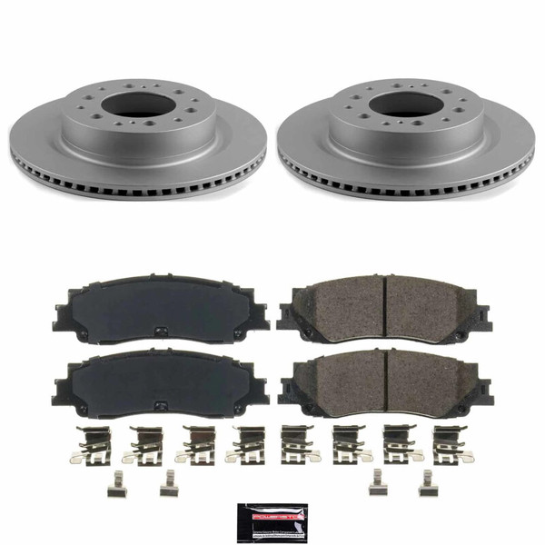 Power Stop 23-24 Toyota Sequoia Rear Z17 Coated Brake Kit - CRK8938