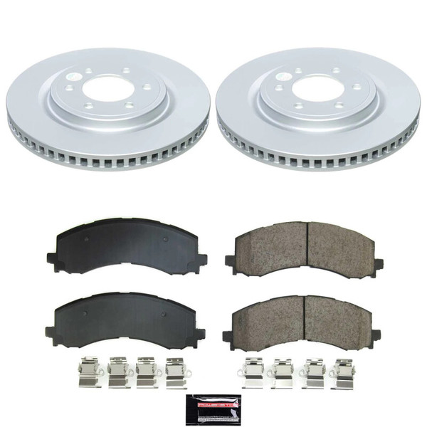 Power Stop 22-23 Ford F-150 Lightning Front Z17 Coated Brake Kit - CRK9262