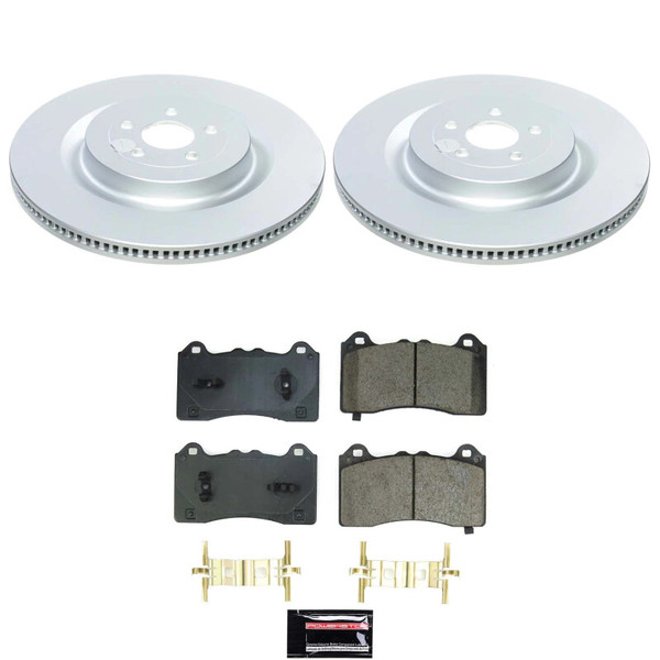 Power Stop 21-24 Ford Mustang Mach-E Front Z17 Coated Brake Kit - CRK9265