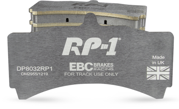 EBC Racing 2018+ Jeep Grand Cherokee Trackhawk 6.2L S/C RP-1 Race Front Brake Pads - DP82400RP1