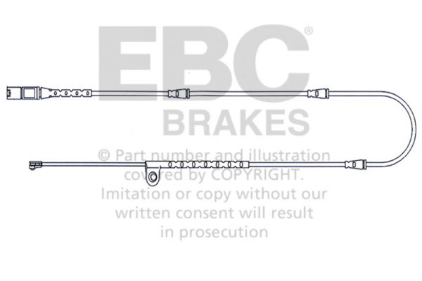 EBC 2010-2014 BMW X5 4.4L Twin Turbo Front Wear Leads - EFA141