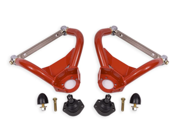BMR 64-72 GM A-Body Adjustable Upper A-Arms Standard Ball Joint - Red - AAU403R
