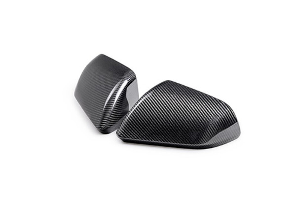 Ford Racing 24-25 Mustang (w/o Turn Signals) Carbon Fiber Mirror Skull Caps - Gloss - M-17740-MG