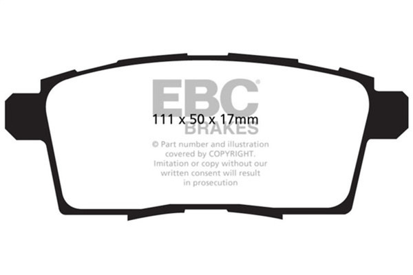 EBC 06-08 Ford Edge 3.5 2WD Greenstuff Rear Brake Pads - DP21795