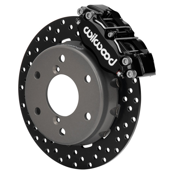 Wilwood 2024 Can Am Maverick Front Brake Kit 11.60in Drilled - Black - 140-17946-D