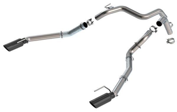 Borla 24-25 Ford Ranger Raptor 2.75in Tailpipe Kit 4in Tip - Brawler Ceramic Black - 60743BC