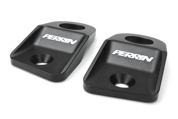 PERRIN 15-21 Subaru WRX / STI Upper Radiator Bracket Set - Black - PSP-ENG-523BK