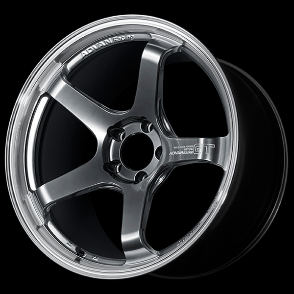 Advan GT Beyond 17X9.0 / +45 Offset / 5-114.3 BC / +45mm Bore / Machining & Hyper Platinum Black - YAQB7I45EMPB