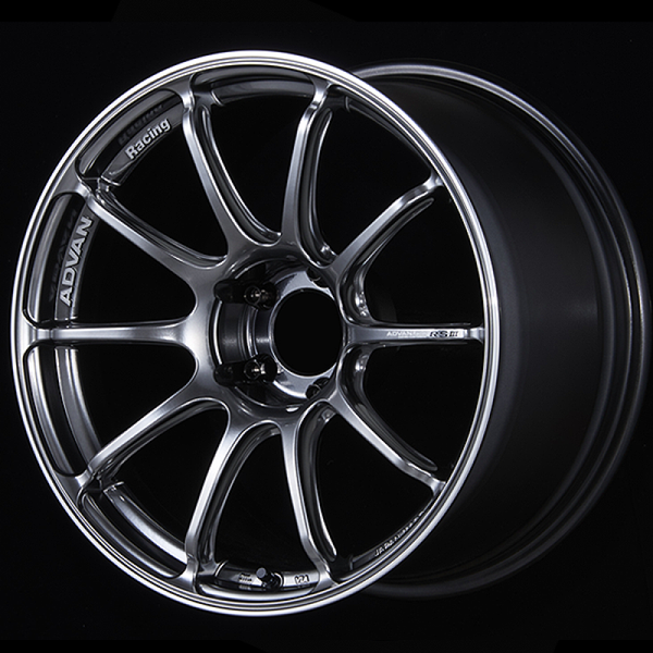 Advan RSIII 19x8.0 / +42 Offset / 5-112 / 66.5mm Bore / Racing Hyper Black & Ring - YA39G42MHBR