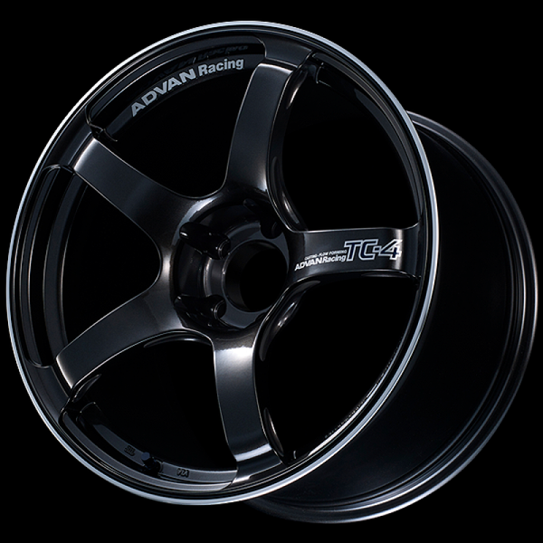 Advan TC4 15x8.0 / +35 Offset / 4-100 / 63mm Bore / Black Gunmetallic & Ring - YAD5G35ABGR