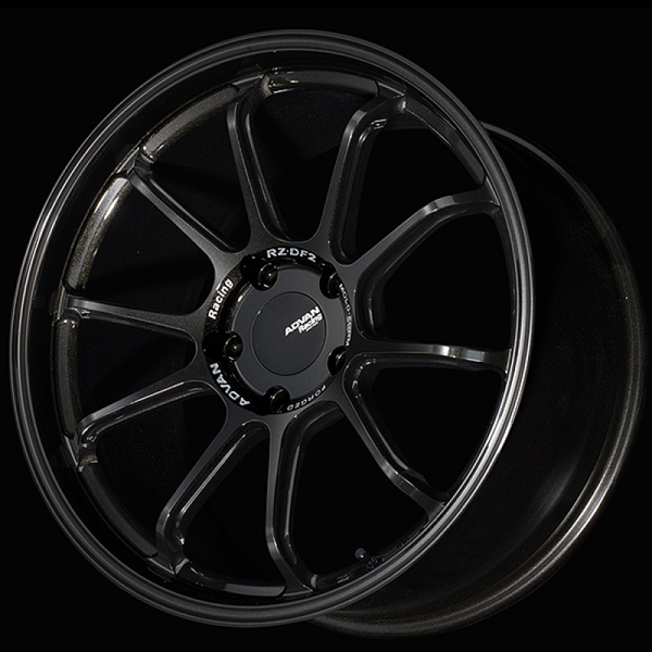 Advan RZ-DF2 for Porsche 20x11.5 / +53 Offset / 5-130 / 71.6mm Bore / Racing Titanium Black - YAF0N53PTB